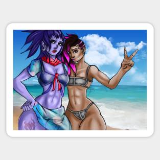 SombraxWidowmaker Beach Day Sticker